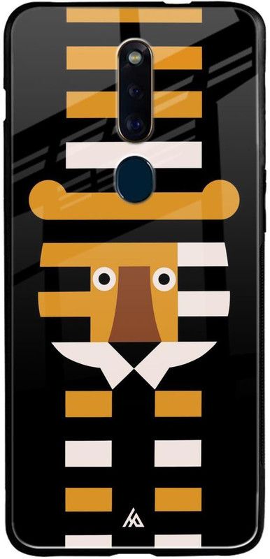 Hocopoco Back Cover for Oppo F11 Pro  (Black, Yellow, Grip Case, Silicon)