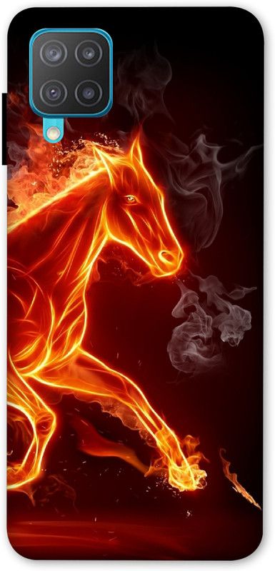 LUCKY MOBI.COM Back Cover for SAMSUNG GALAXY M12 / F12 ( HORSE WALLPAPER) PRINTED BACK COVER  (Multicolor, Waterproof)