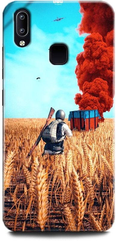 INDICRAFT Back Cover for Vivo V9 Pro, Vivo1851 PUBG, GAME, WHEATFIELD  (Multicolor, Hard Case, Pack of: 1)