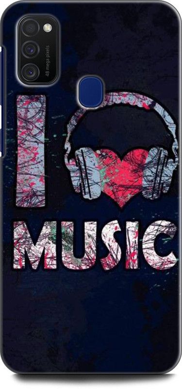 Afterglow Back Cover for SAMSUNG Galaxy M21 MUSIC, TYPE, SOUND, RINGTONE, HEADPHONE  (Multicolor, Shock Proof)