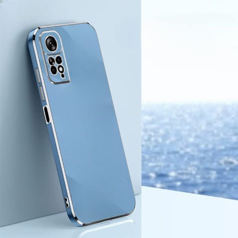 Finaux Back Cover for Redmi Note 11  (Blue, Shock Proof, Silicon, Pack of: 1)