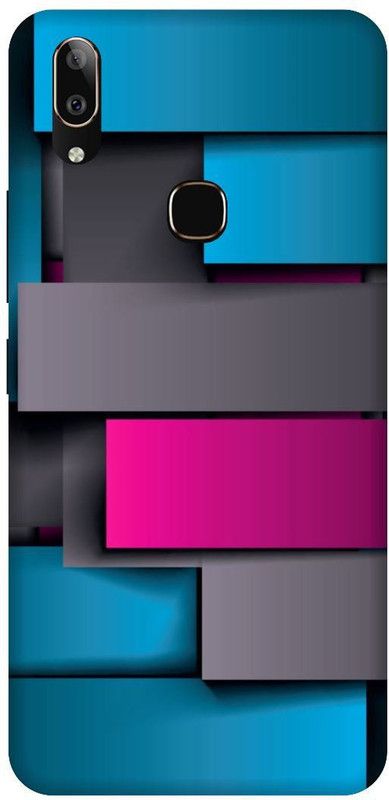 SSMORYA Back Cover for Vivo V9 Pro (Blue Combo) Printed Back Cover  (Multicolor, Waterproof, Pack of: 1)