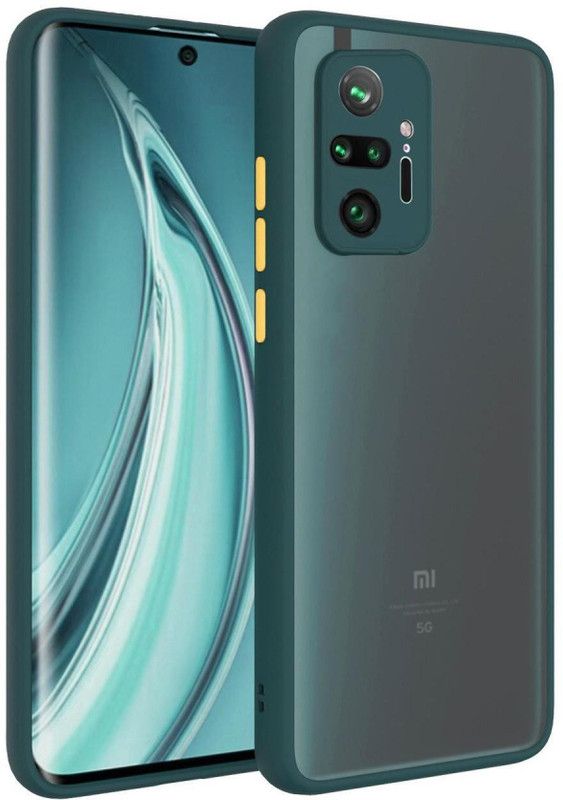 ASMANTIC Back Cover for Mi Redmi NOTE 10 PRO MAX, Note 10 PRO MAX  (Green, Grip Case, Pack of: 1)