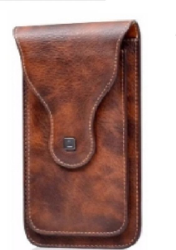 realtech Pouch for Lenovo Z6 Pro 5G  (Brown, Dual Protection, Pack of: 1)