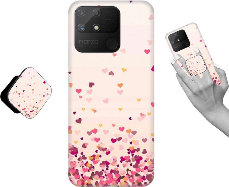 Coberta® Back Cover for Realme Narzo 50A  (Pink, Pack of: 1)