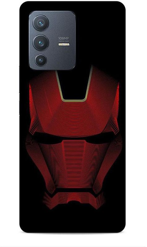 Printabulous Back Cover for Vivo V23 Pro 5G  (Black, Red, Waterproof)