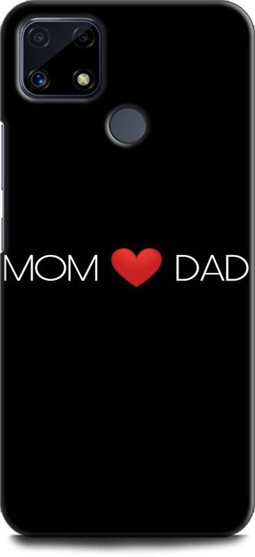Afterglow Back Cover for Realme Narzo 30A MOM AND DAD, DAD, I LOVE YOU, LOVE, MISSING, MOM  (Multicolor, Shock Proof, Pack of: 1)