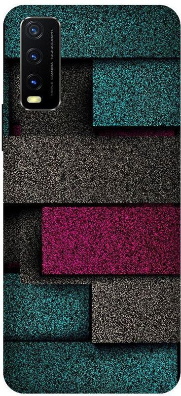 URCHIN Back Cover for Vivo Y20i texture, wall, colours, dark, wallpapers  (Multicolor, Shock Proof, Pack of: 1)