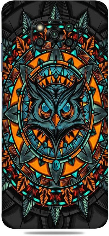Gizmo Wraps Xiaomi Poco x3 Pro, Mighty Owl Mobile Skin  (Multicolor Skin Wrap With Premium Matte Finish)