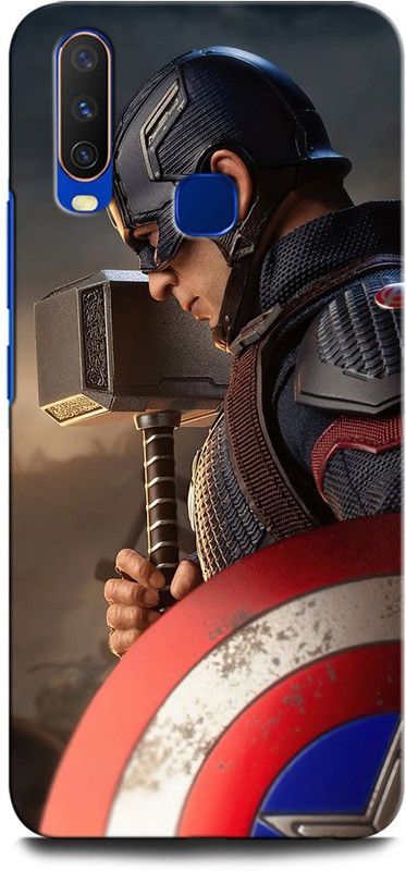 GRAFIQE Back Cover for Vivo Y17 1902 CAPTAIN AMERICA, AVENGER, MARVEL, COMIC, SUPERHERO, INFINITY WAR  (Multicolor, Shock Proof)