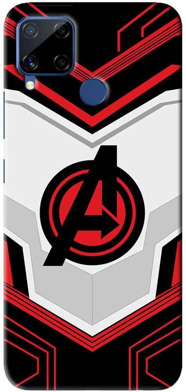 NDCOM Back Cover for Realme C15 Avengers End Game Logo Printed  (Multicolor, Hard Case, Pack of: 1)