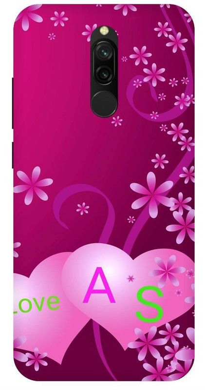 THESTONEWELL Back Cover for Redmi 8 a letter a alphabet a word a name cases cover  (Multicolor, Shock Proof, Pack of: 1)