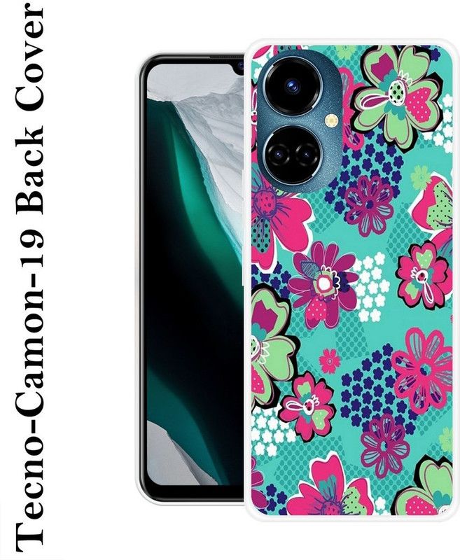 INDIALAND Back Cover for Tecno Camon 19  (Multicolor, Grip Case, Silicon, Pack of: 1)
