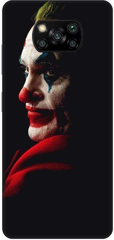 UMPRINT Back Cover for Poco X3/MZB9965IN Joker Superhero Printed Back Cover  (Multicolor, Hard Case, Pack of: 1)