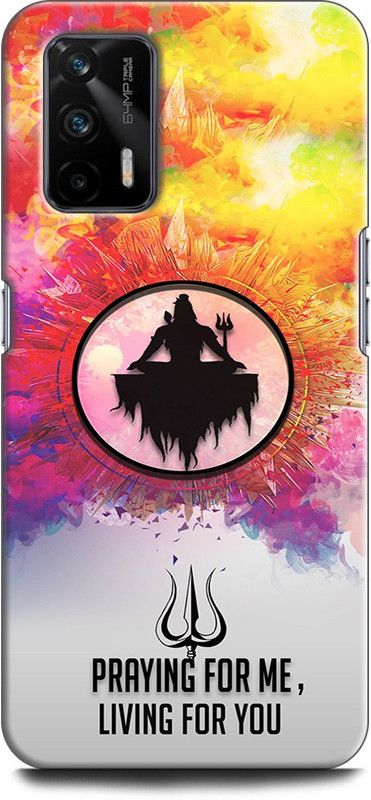 Wall Art Back Cover for Realme X7 Max (5G) HER HER MHADEV, SHIV JI, GOD, SHIV, MHADEV  (Multicolor, Dual Protection, Pack of: 1)