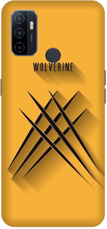 UMPRINT Back Cover for Oppo A33/Oppo CPH2137 Wolverine, Yellow, Marvel Printed Back Cover  (Multicolor, Hard Case, Pack of: 1)