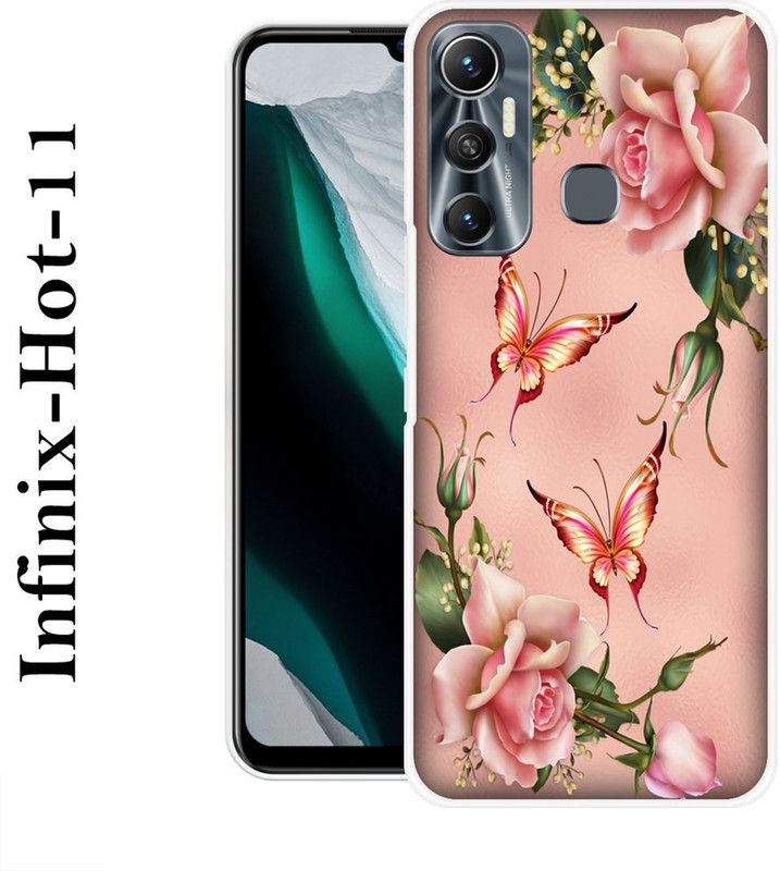 KUDI Back Cover for Infinix Hot 11  (Multicolor, Silicon)