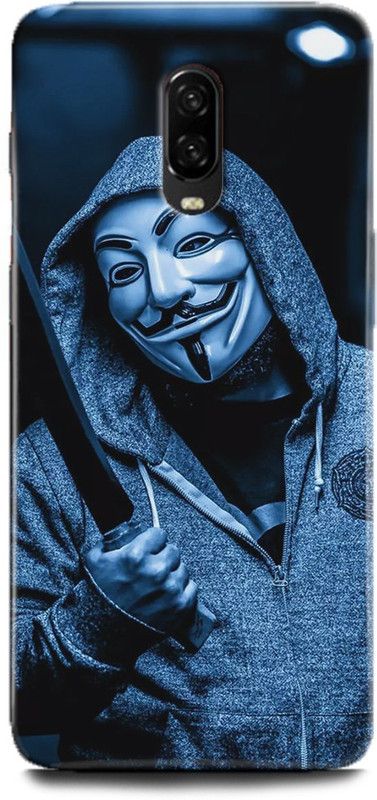 INDICRAFT Back Cover for One Plus 6T, Anonymous, Printed  (Multicolor, Shock Proof, Pack of: 1)