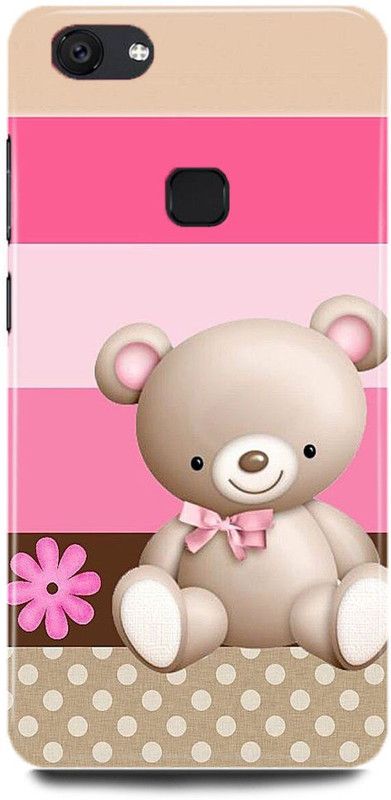 FRONK Back Cover for Vivo V7, 1718, TEDDY, BEAR, DOLL, ART, CARTOON  (Multicolor, Hard Case, Pack of: 1)