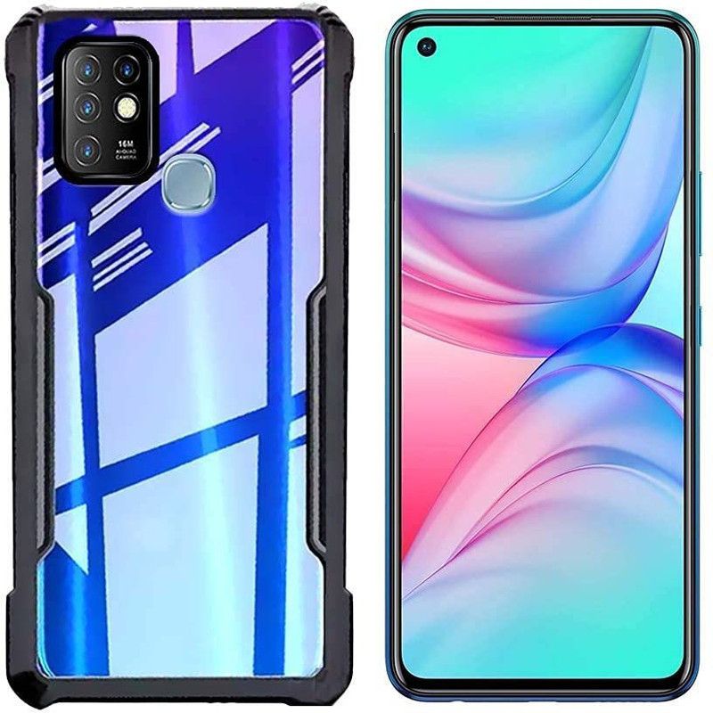 itrusto Back Cover for infinix hot 10  (Transparent, 3D Case, Pack of: 1)