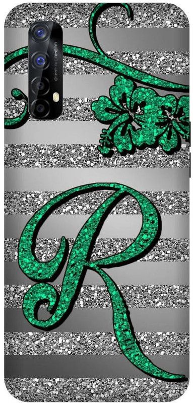 3D U PRINT Back Cover for Realme Narzo 20 pro,RMX2161, R letter,R name R word  (Green, Waterproof, Pack of: 1)