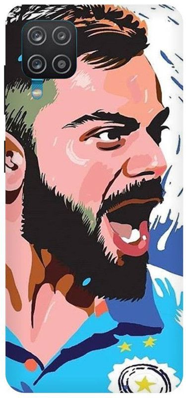 THE NARAYANA COLLECTIONS Back Cover for SAMSUNG GALAXY F12-KOHLI,RCB,IPL,ANGRY,VIRAT  (Multicolor, Hard Case, Pack of: 1)