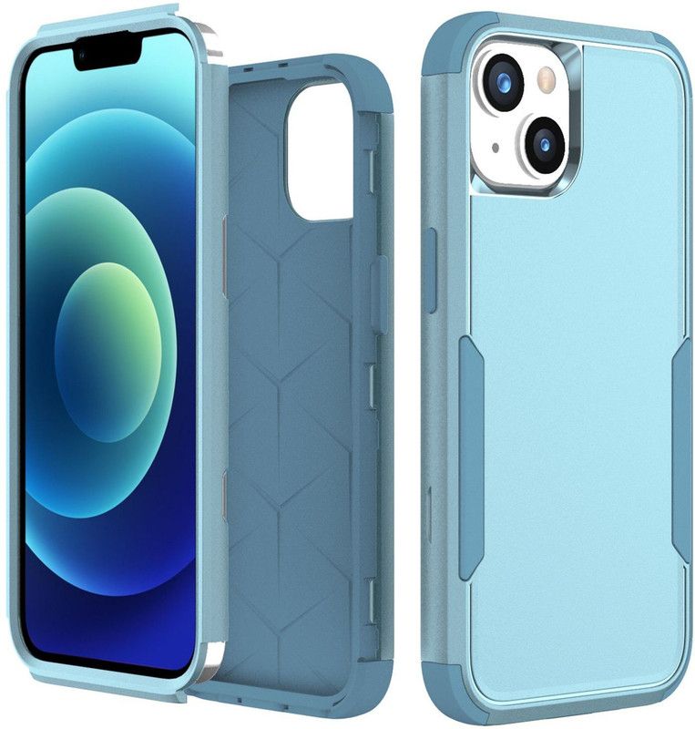 Q Wallet Back Cover for Apple iPhone 14+ / iPhone 14 PLUS  (Blue, Dual Protection, Pack of: 1)