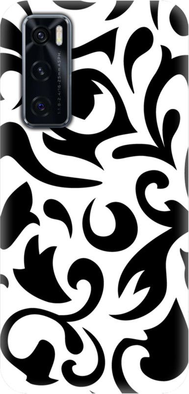 GUNSHOT Back Cover for Vivo V20 SE  (Black, White)