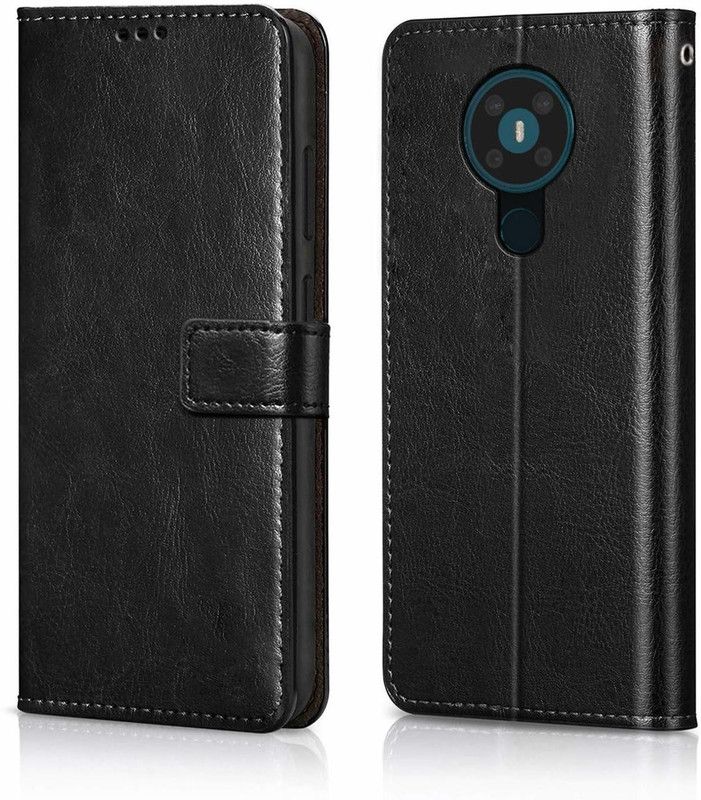 COVERBLACK Flip Cover for NOKIA 5.3 DS 4/64 / NOKIA 5.3  (Black, Magnetic Case, Pack of: 1)