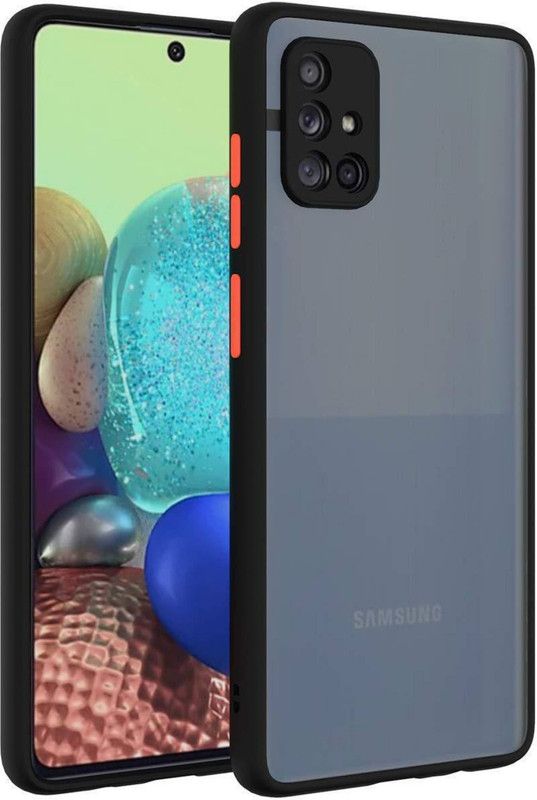 Stunny Back Cover for Samsung galaxy a71  (Black, Grip Case, Pack of: 1)