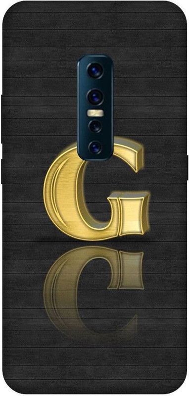 SSMORYA Back Cover for Vivo V17 Pro/Vivo 1909 G Alphabet Printed Back Cover  (Multicolor, Waterproof, Pack of: 1)