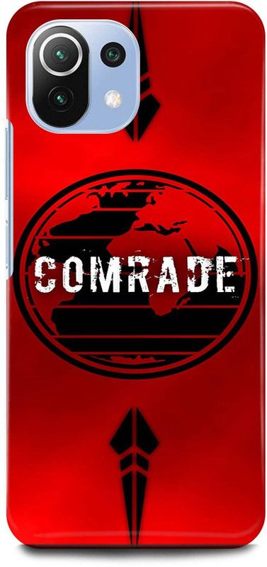 JUGGA Back Cover for Mi 11 Lite, COMRADE, RED  (Red, Hard Case, Pack of: 1)