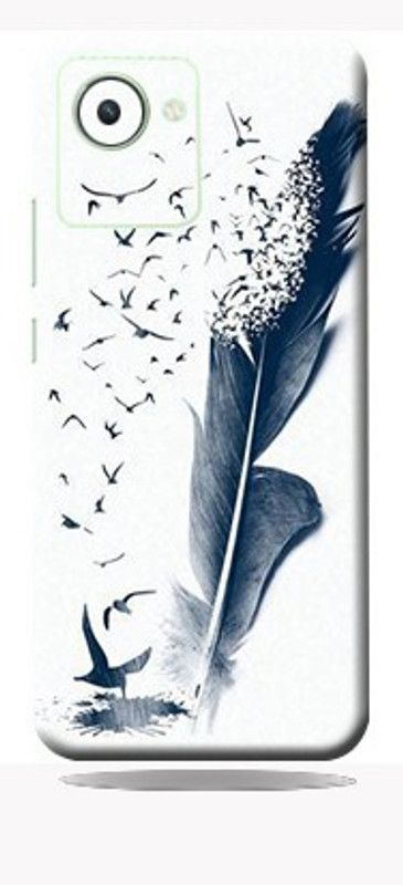 Mclaxa Birds Feather Back Skin Guard, Birds Feather, Realme C30 back glass Mobile Skin  (Birds Feather Skin With Super Matte Finish)