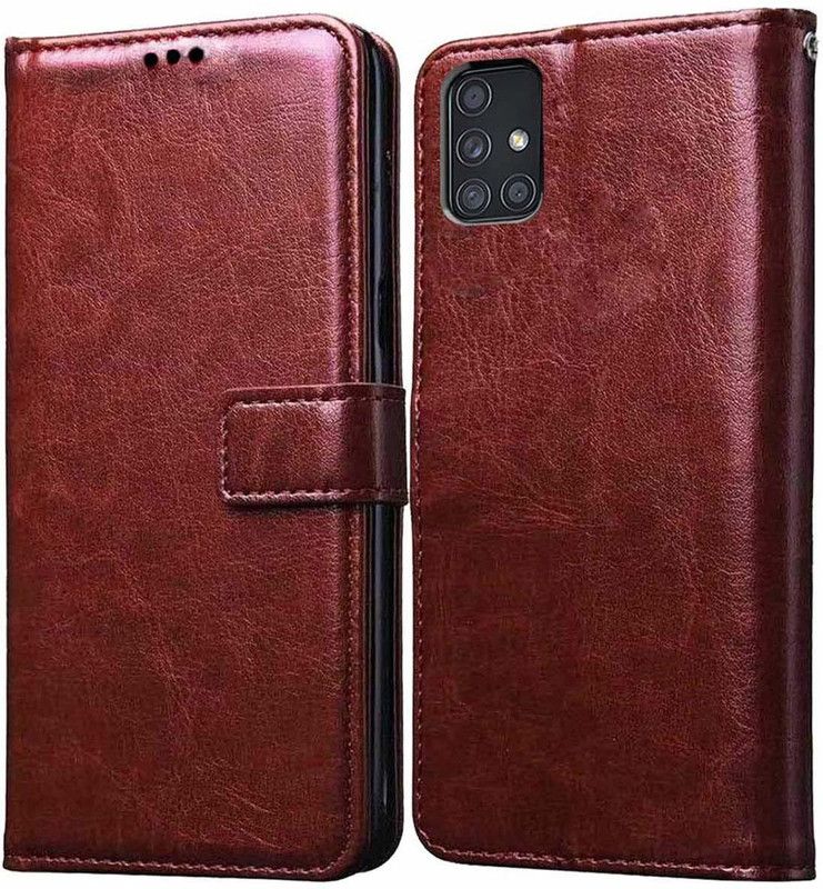 RGSG Wallet Case Cover for Samsung Galaxy S21 SE  (Brown, Pack of: 1)