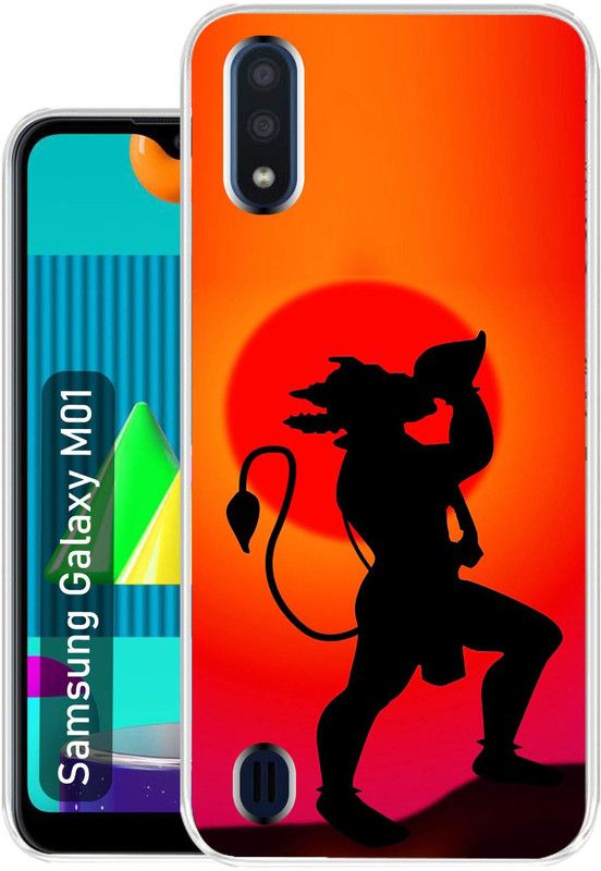 Case Club Back Cover for Samsung Galaxy M01  (Orange, Grip Case, Silicon)
