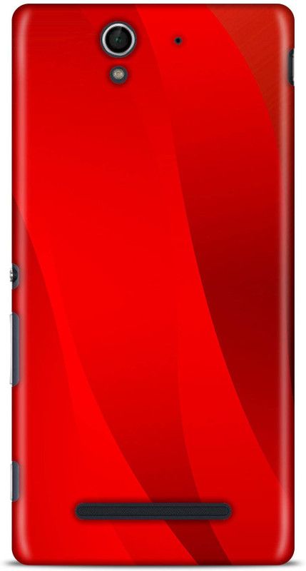 Sankee Back Cover for Sony Xperia C3  (Red, Hard Case)