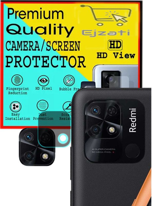 EJZATI Back Camera Lens Glass Protector for Redmi 10 Power & REDMI 10A BACK CAMERA PROTECTOR  (Pack of: 1)