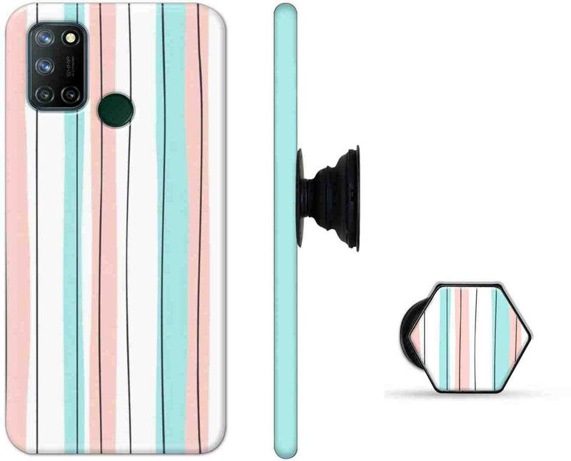 Deltavo Back Cover for Realme 7i  (Multicolor, Cases with Holder, Pack of: 2)