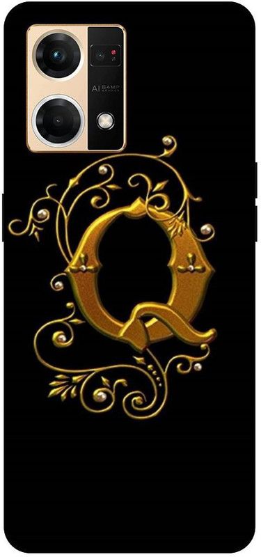 THE NARAYANA COLLECTIONS Back Cover for OPPO F21s PRO- CPH2461-Q,NAME,LATTER,ALPHABET  (Multicolor, Hard Case, Pack of: 1)