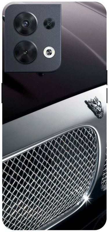 Wall Art Back Cover for OPPO RENO 8 (5G) Motor Car, Jaguar, Automobile Printed  (Multicolor, Dual Protection, Pack of: 1)