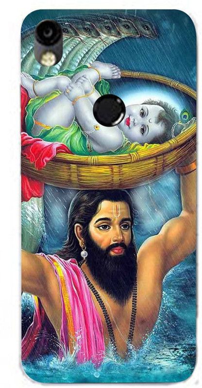 Golden Mask Back Cover for Sky Hawk Back Cover For Tecno Camon In3 Nand Baba and Bal Krishna  (Multicolor, Waterproof, Silicon, Pack of: 1)