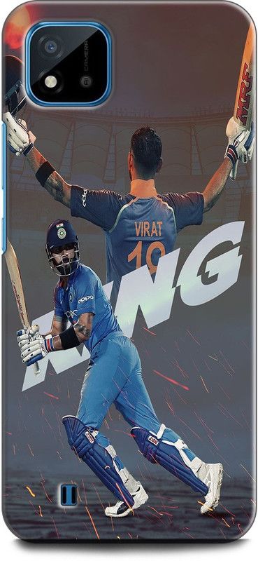 INDICRAFT Back Cover for Realme C11 2021, RMX3231 VIRAT KOHLI, NDIAN CRICKET, SPORTS, JERSEY  (Multicolor, Dual Protection, Pack of: 1)