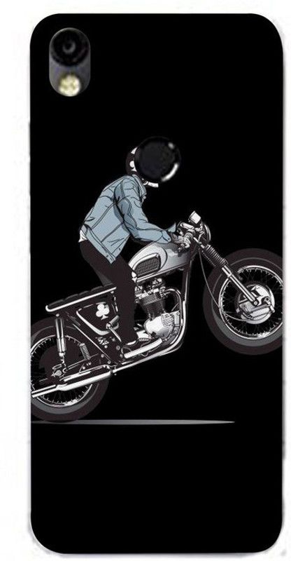 Golden Mask Back Cover for Sky Hawk Back Cover For Tecno Camon In3 Bike Riding Skeletton  (Multicolor, Waterproof, Silicon, Pack of: 1)