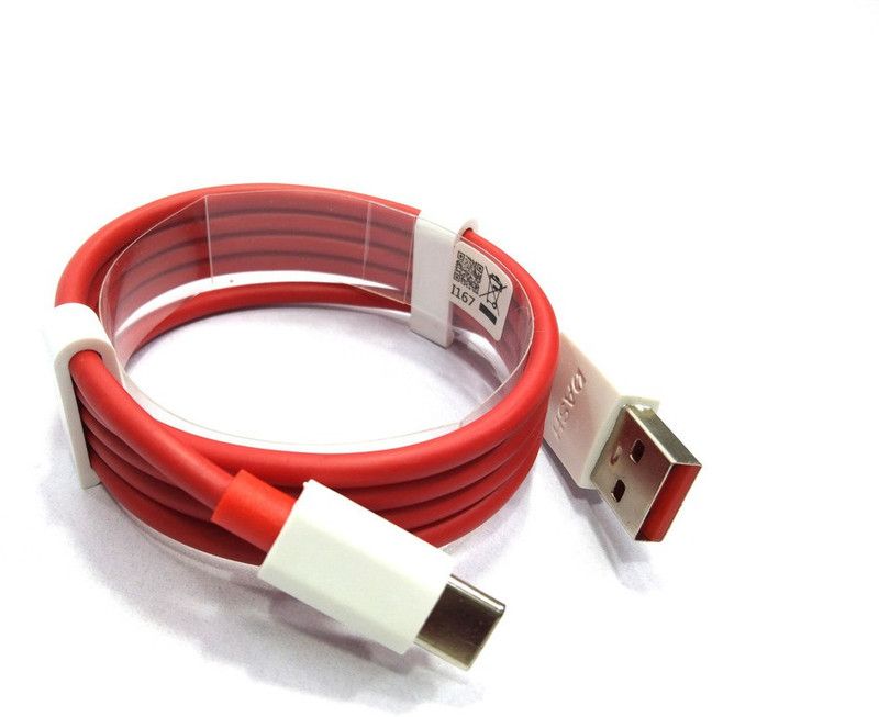 SAIQA USB Type C Cable 6.5 A 1.00443999999996 m Copper Braiding one plus dash charger cable type c  (Compatible with For Samsung Galaxy A51 | Samsung Galaxy A02s | Samsung Galaxy A52, Red, One Cable)