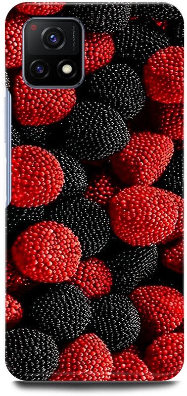 play fast Back Cover for Vivo Y72 5G, V2060 STRAW, BERRY, GALAXY, RED, BLACK  (Red, Hard Case, Pack of: 1)