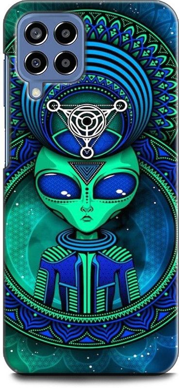 WallCraft Back Cover for SAMSUNG Galaxy M33 5G PSYCHEDELIC ART, TRIPPY, ALIEN, ABSTRACT, TEXTURE  (Multicolor, Dual Protection, Pack of: 1)