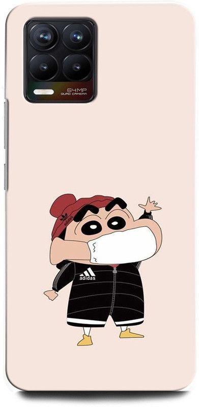 GRAFIQE Back Cover for Realme 8 RMX3085 SHINCHAN, CARTOON. FUNNY, CUTE, SHINCHAN CAT, CRAYON SHINCHAN  (Multicolor, Shock Proof, Pack of: 1)