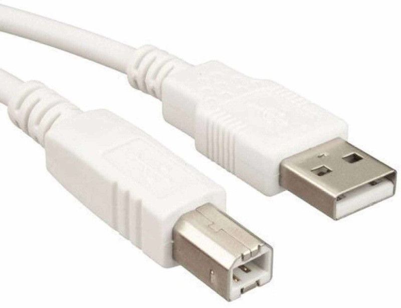 sriaarnika Reversible USB 2.0 3 m 3 meter printer cxable m Micro USB Cable (Compatible with Printer, White, Black, One Cable)  (Compatible with Printers, White, One Cable)