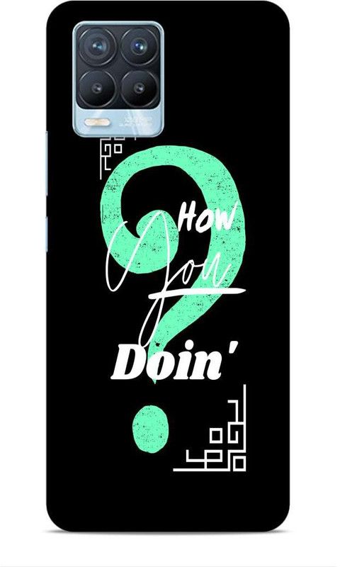 CRAFTARA Back Cover for Realme 8  (Black, Green, Hard Case)