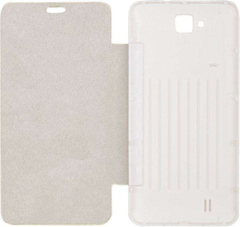 Iway Flip Cover for Karbonn Smart A12  (White, Pack of: 1)